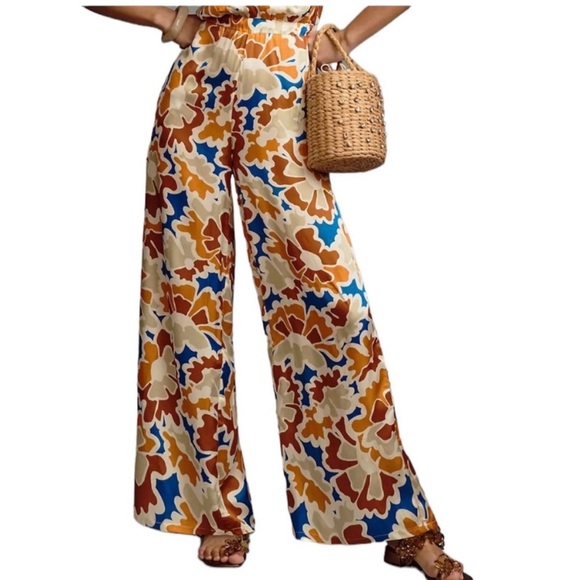 Anthropologie printed halter jumpsuit - Picture 2 of 7